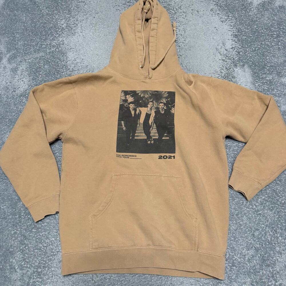 Jonas Brothers Tour Hoodie Men Medium ? Brown Remember This 2021 Graphic Fleece